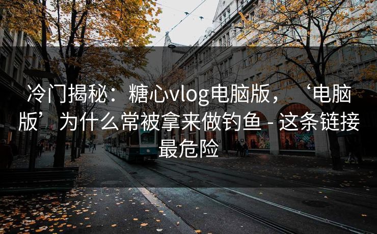 冷门揭秘:糖心vlog电脑版,‘电脑版’为什么常被拿来做钓鱼 - 这条链接最危险